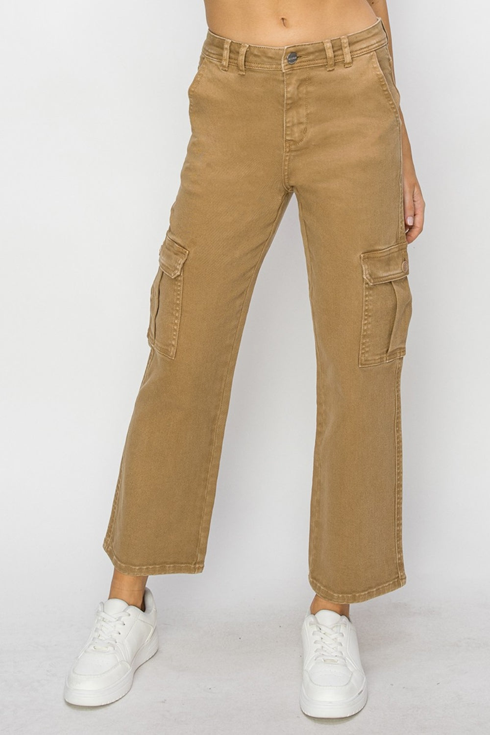 Risen Full Size High Rise Cargo Jeans - Tigbul's Variety Fashion Shop