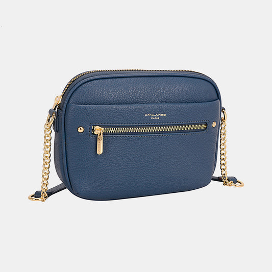 David Jones Chain Detail Small Crossbody Bag - Tigbul's Variety Fashion Shop