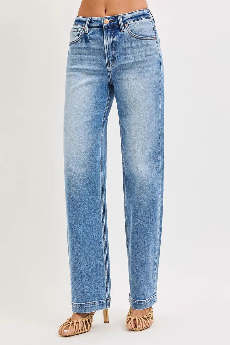 High Rise Wide Baggy Jeans - Tigbul's Variety Fashion Shop