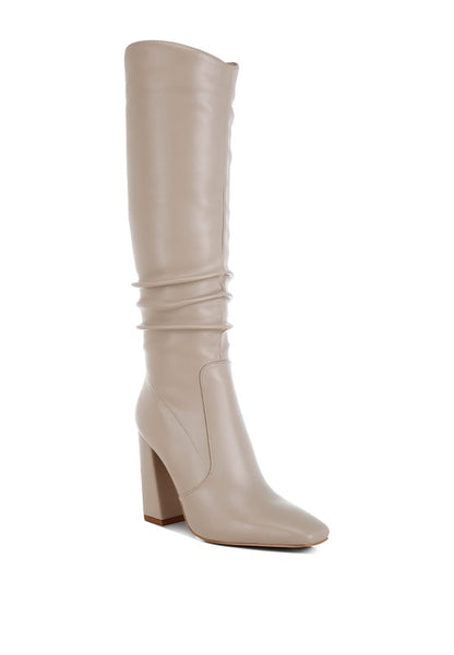 Yanir Slouchy Shaft Knee-High Boots - Tigbul's Variety Fashion Shop