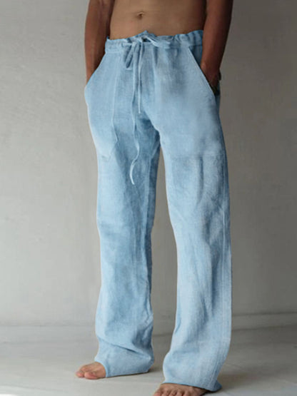 Men's Plus Size Drawstring Loose Fit Pants - Tigbul's Variety Fashion Shop