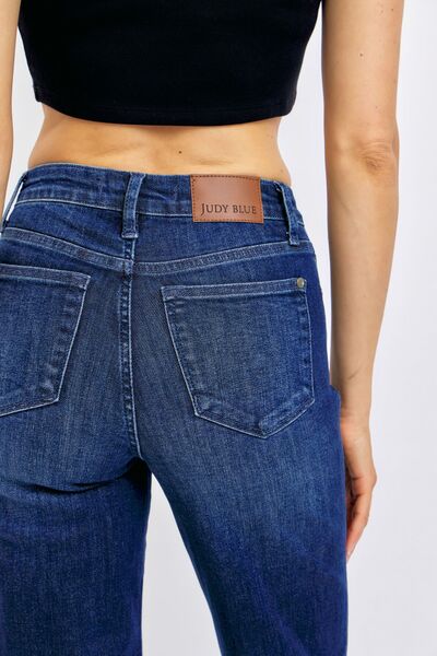 Judy Blue Full Size Tummy Control Straight Jeans Plus Size - Tigbul's Variety Fashion Shop