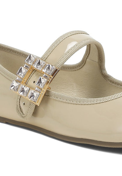 Upstage Brooch Mary Jane Sandals - Tigbul's Variety Fashion Shop
