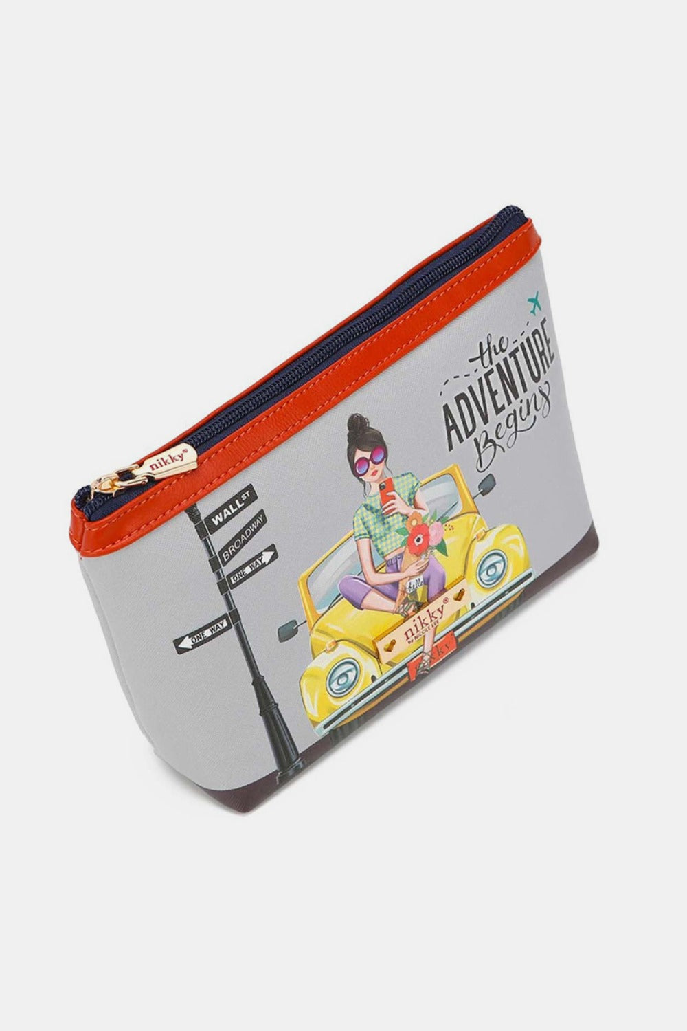 Nicole Lee USA Printed Large Cosmetic Pouch - Tigbul's Variety Fashion Shop