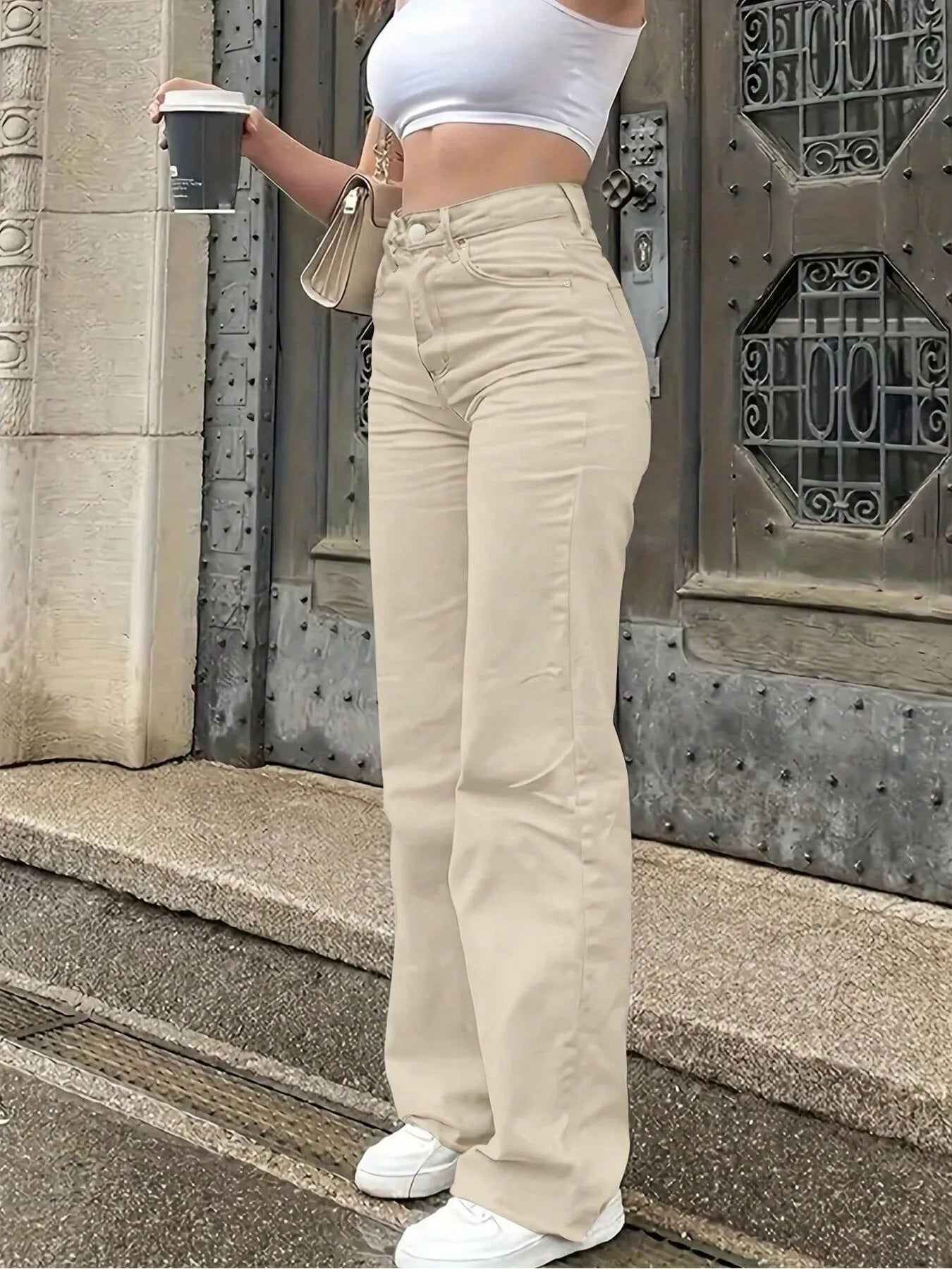 High-Waisted Wide Leg Jeans - Tigbul's Variety Fashion Shop