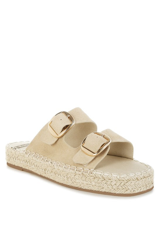 Kuopa Genuine Soft Leather Espadrille Flatform - Tigbul's Variety Fashion Shop