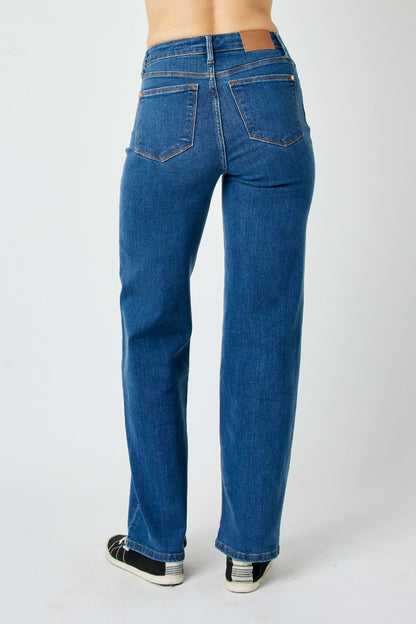 Judy Blue Full Size High Rise Straight Jeans - Tigbul's Variety Fashion Shop