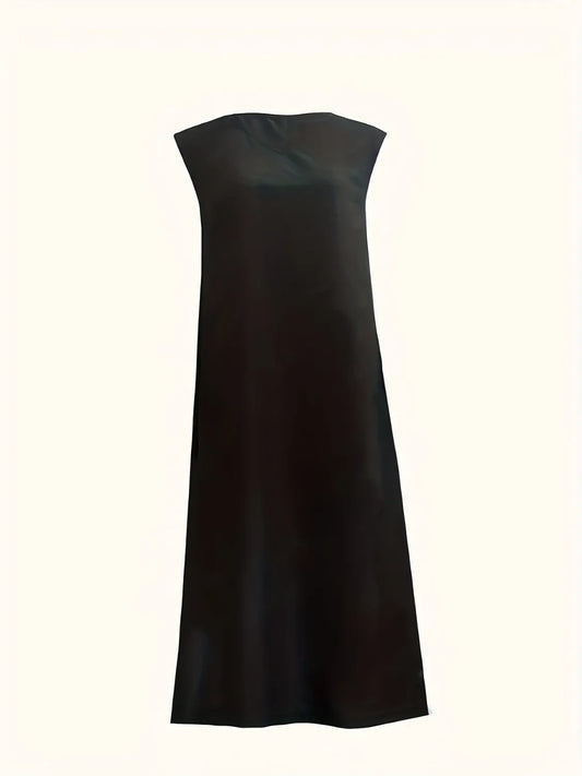 V-Neck Sleeveless Maxi Tank Dress - Tigbul's Variety Fashion Shop