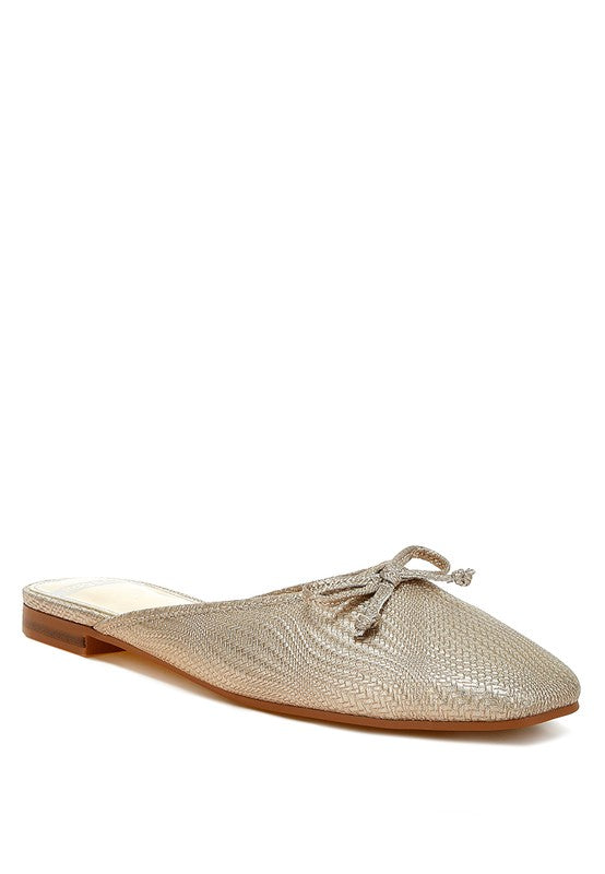 Jaylor Party Bow Slip-On Mules - Tigbul's Variety Fashion Shop