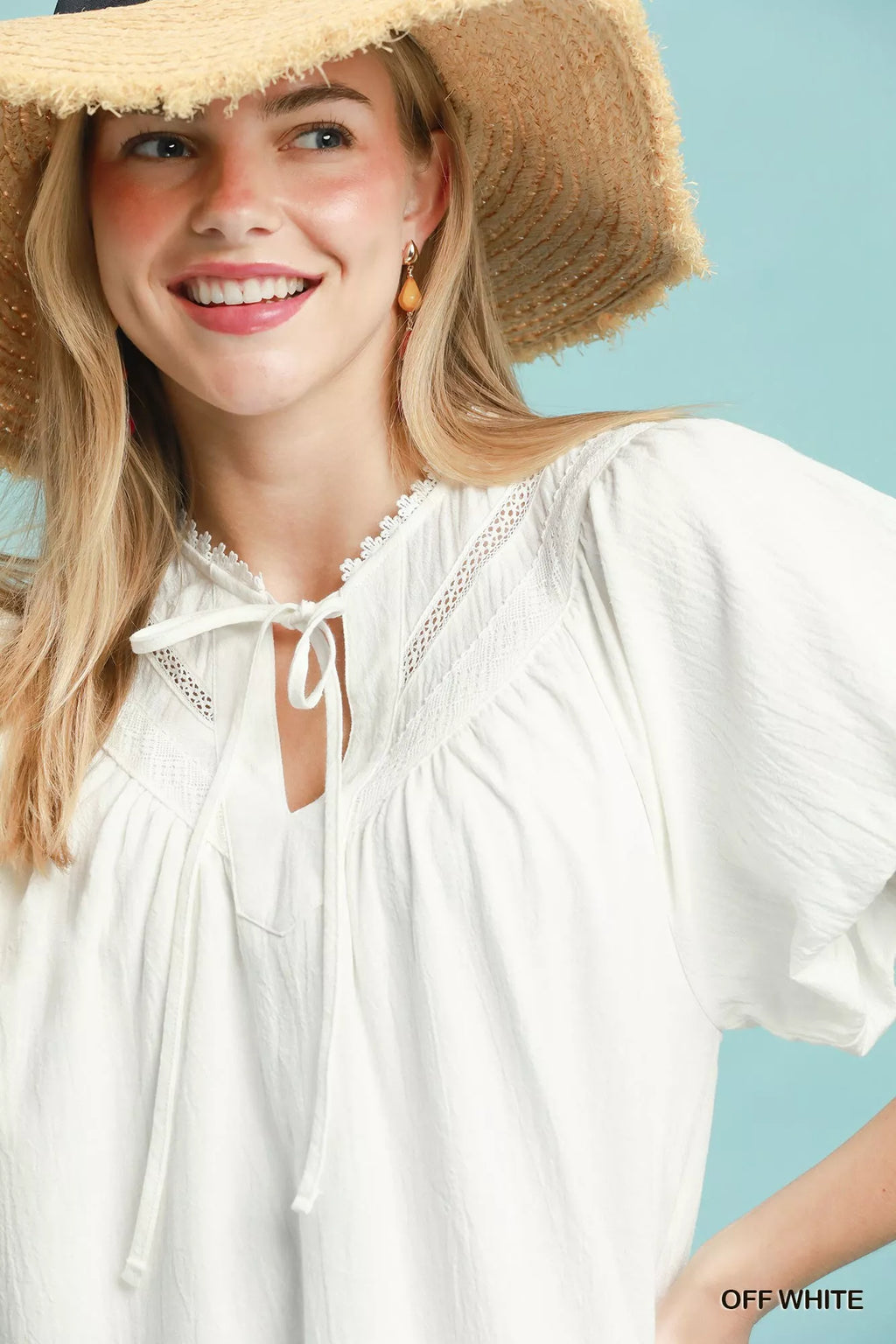 Umgee Flutter Sleeve Tassel Tie Ruffle Hem Mini Dress - Tigbul's Variety Fashion Shop