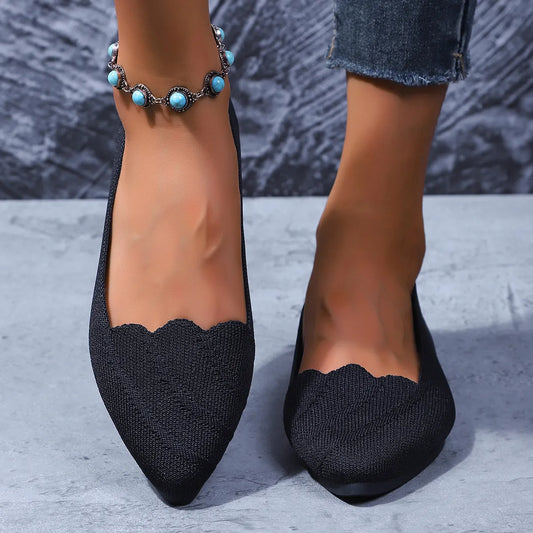 Point Toe Flat Slip-Ons - Tigbul's Variety Fashion Shop