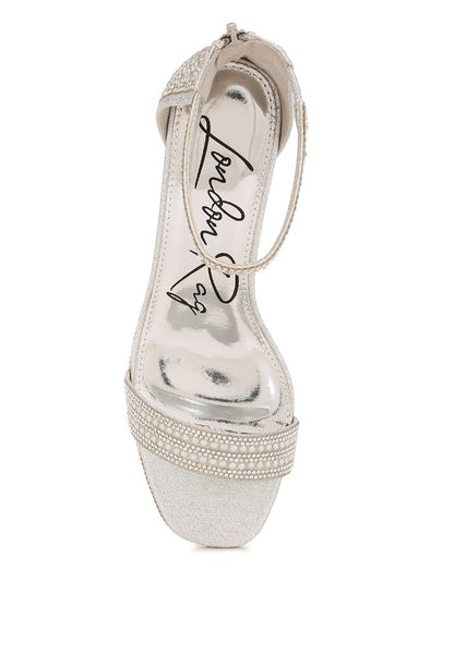 Mejuri Rhinestones And Pearl Embellished Sandals - Tigbul's Variety Fashion Shop