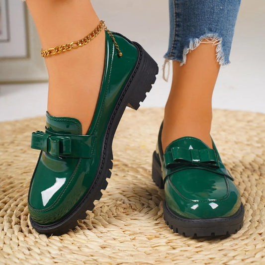 Women's Round Toe Platform Loafer - Tigbul's Variety Fashion Shop