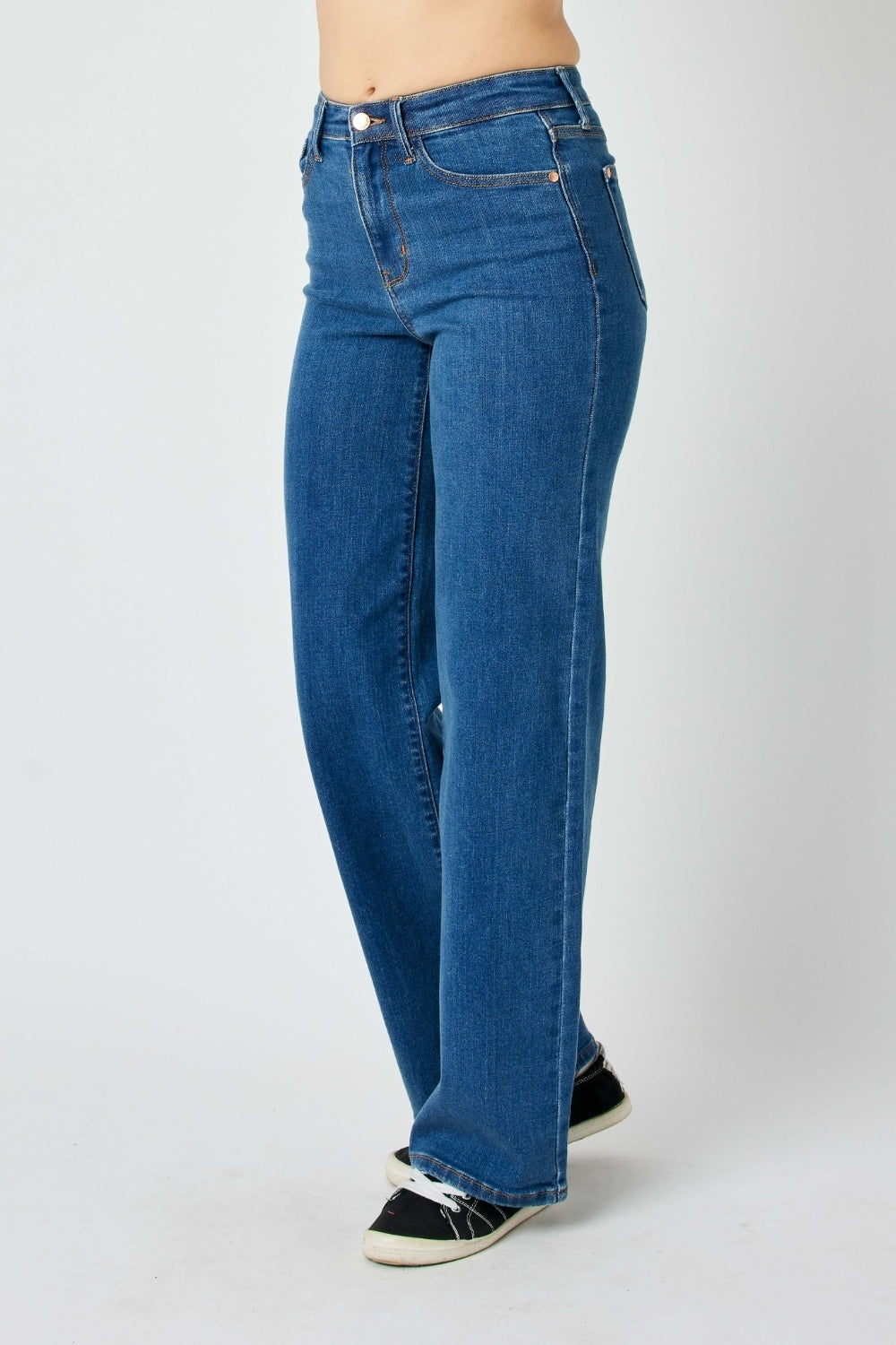 Judy Blue Full Size High Rise Straight Jeans - Tigbul's Variety Fashion Shop