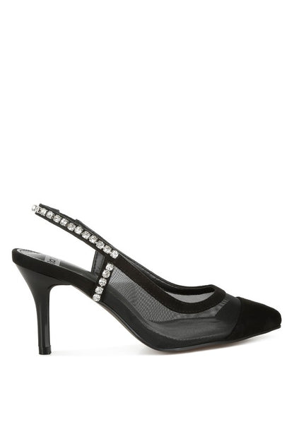 Yaga Stiletto Heel Slingback Sandals - Tigbul's Variety Fashion Shop