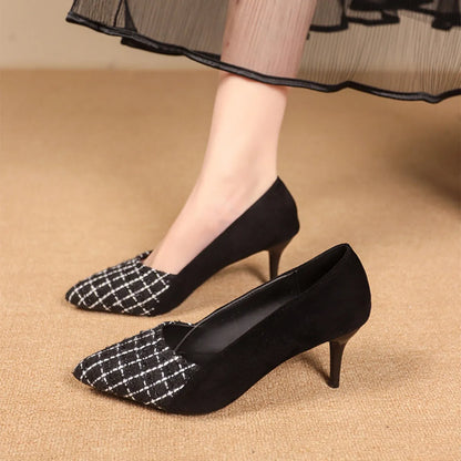 Point Toe Suede Pumps - Tigbul's Variety Fashion Shop