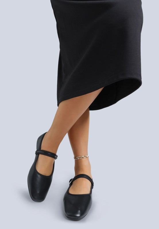Iker Classic Pin Buckle Ballerinas - Tigbul's Variety Fashion Shop