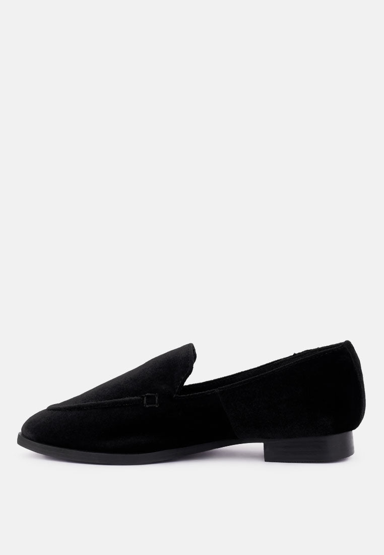 Luxe-Lap Velvet Handcrafted Loafers - Tigbul's Variety Fashion Shop