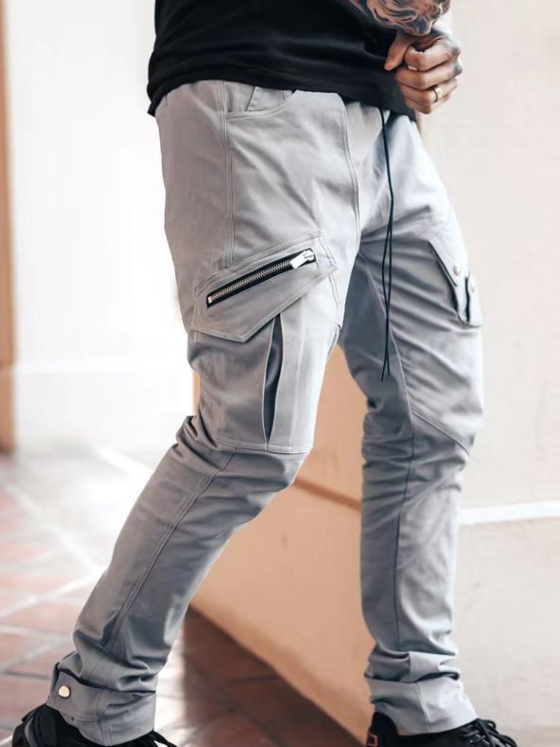 Men's Plus Size Pants with Cargo Pockets - Tigbul's Variety Fashion Shop