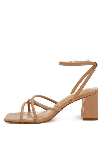 Alyona Low Block Heel Strappy Sandals - Tigbul's Variety Fashion Shop