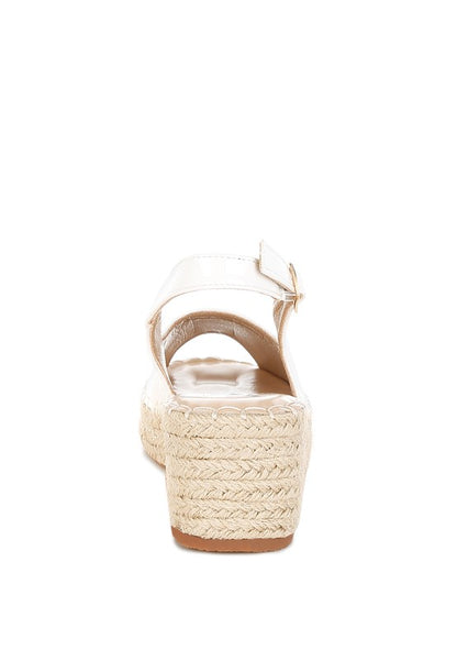 Yarael Croco Peep Toe Wedges - Tigbul's Variety Fashion Shop
