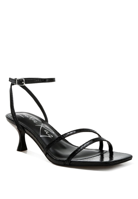 Deacon Faux Leather Strappy Sandals - Tigbul's Variety Fashion Shop