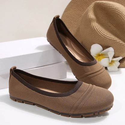 Round Toe Flat Slip-Ons - Tigbul's Variety Fashion Shop