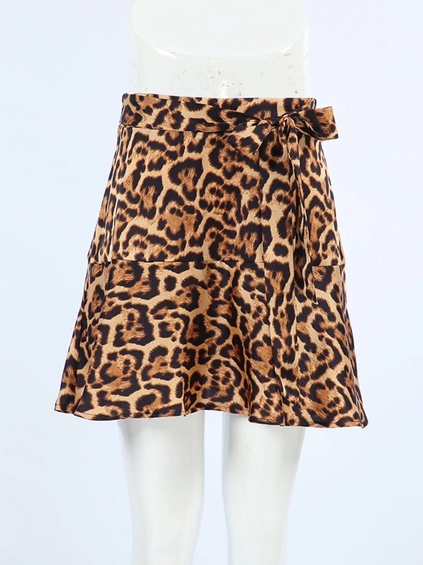 Leopard Print Mini Skirt - Tigbul's Variety Fashion Shop