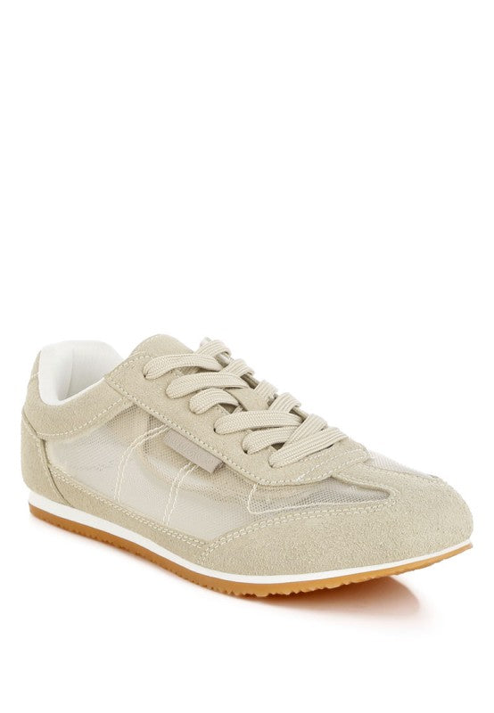 Milon Microfiber & Mesh Sneakers - Tigbul's Variety Fashion Shop