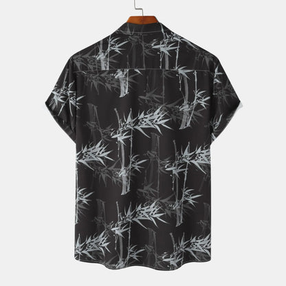 Men's Printed Short Sleeve Button-Up Shirt - Tigbul's Variety Fashion Shop