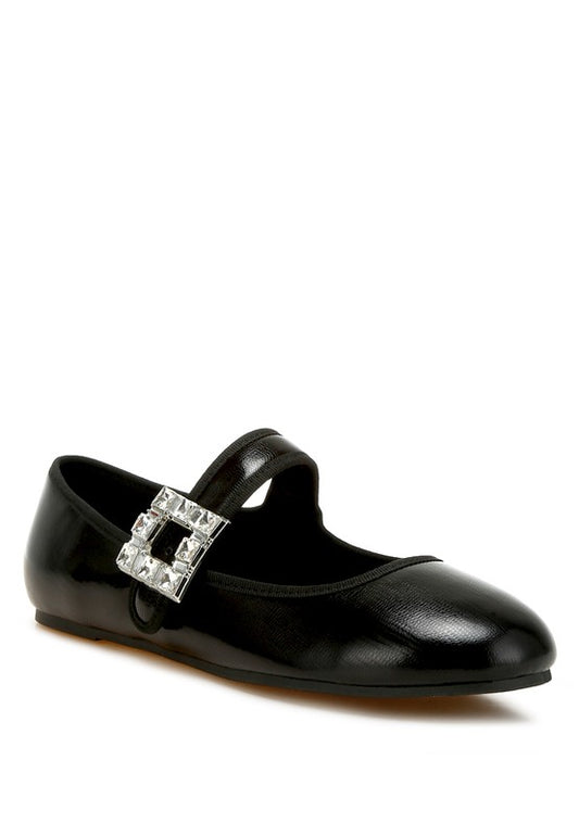 Upstage Brooch Mary Jane Sandals - Tigbul's Variety Fashion Shop