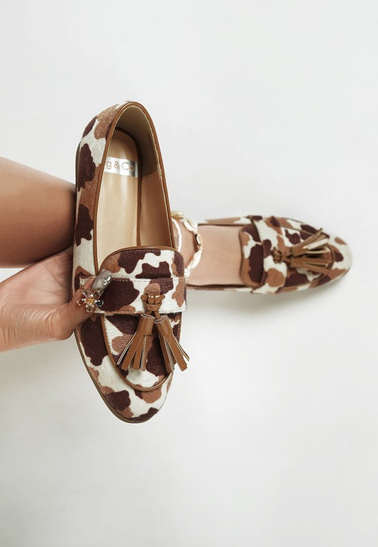 Moraug Faux Suede Tassels Loafers - Tigbul's Variety Fashion Shop