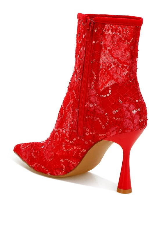 Samia Sequin Lace Boots - Tigbul's Variety Fashion Shop