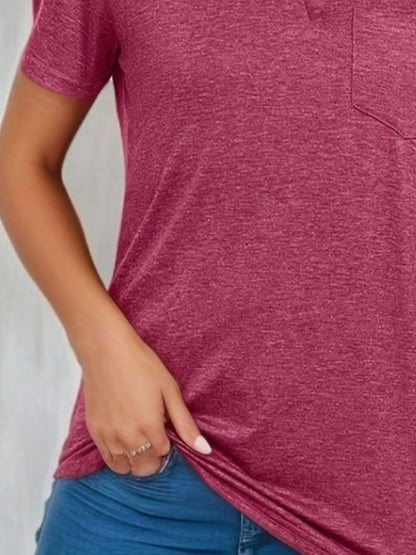Johnny Collar Short Sleeve Top - Tigbul's Variety Fashion Shop