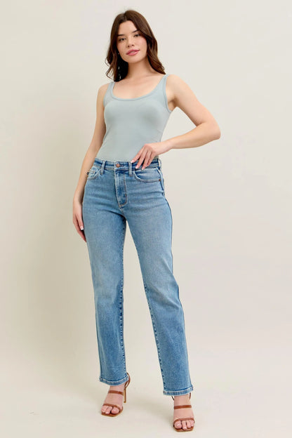 Judy Blue Vintage Straight Jeans Small - 24W - Tigbul's Variety Fashion Shop