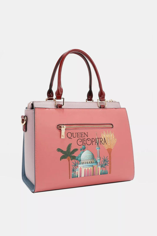 Nicole Lee USA Queen Cleopatra Tote Bag - Tigbul's Variety Fashion Shop