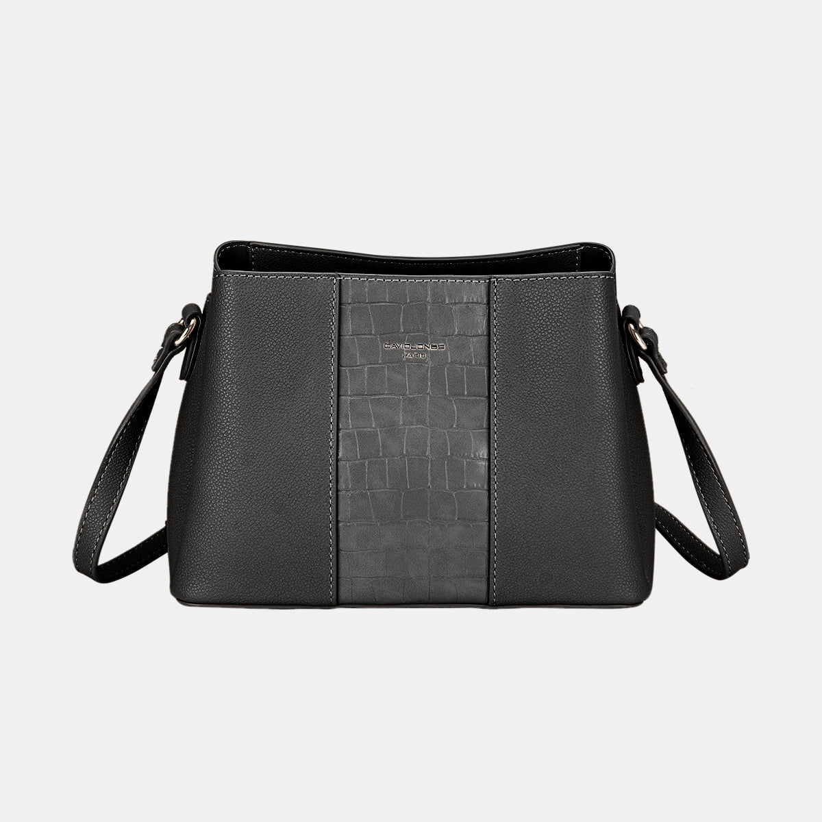 David Jones PU Leather Crossbody Bag - Tigbul's Variety Fashion Shop