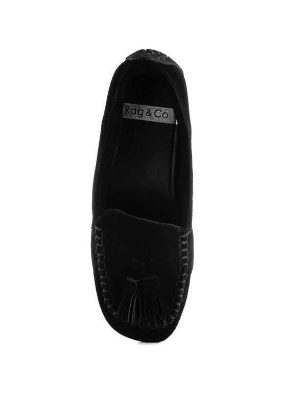Kipstar Real Suede Leather Tassel Loafers - Tigbul's Variety Fashion Shop