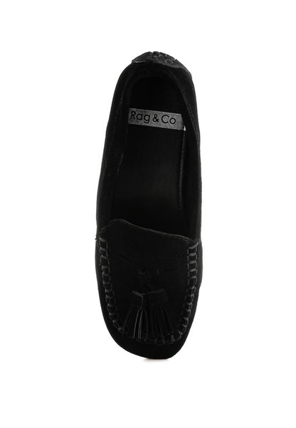 Kipstar Real Suede Leather Tassel Loafers - Tigbul's Variety Fashion Shop