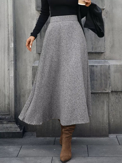 A-Line Midi Skirt - Tigbul's Variety Fashion Shop