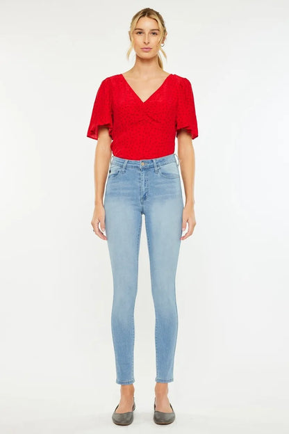 Kancan High Rise Light Super Skinny Jeans - Tigbul's Variety Fashion Shop
