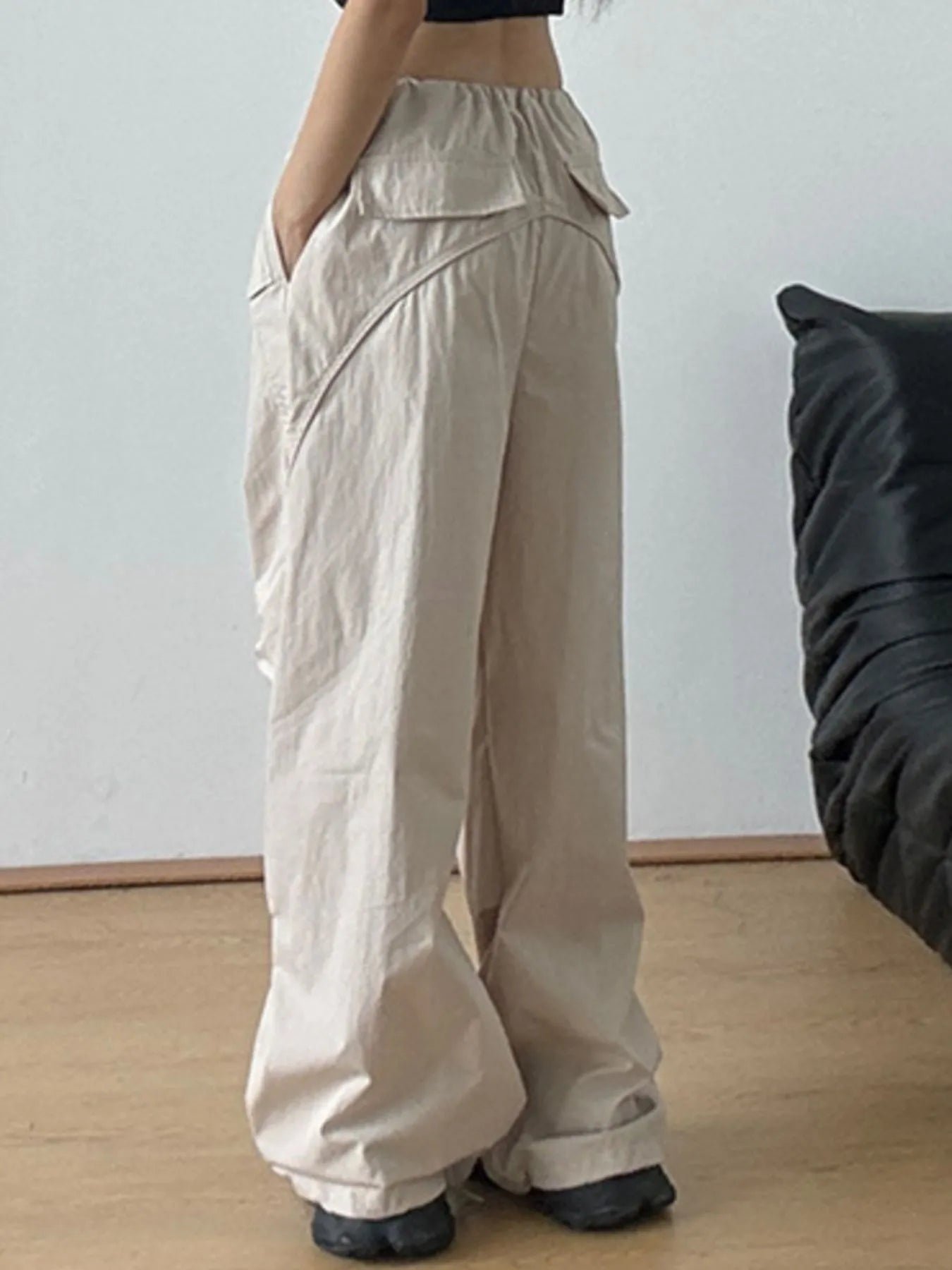 Relaxed Wide-Leg Drawstring Pants - Tigbul's Variety Fashion Shop