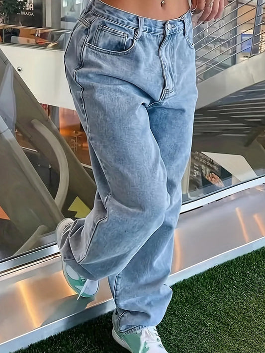 Wide Leg Jeans - Tigbul's Variety Fashion Shop