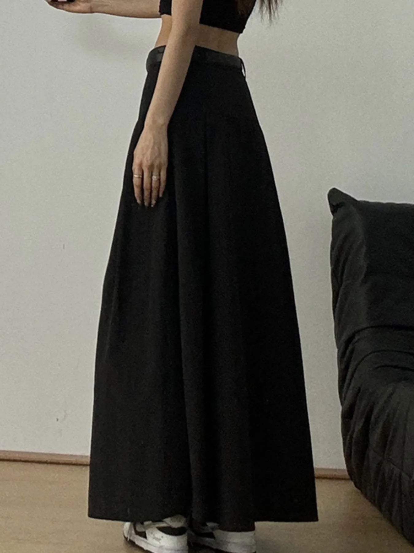 High Waist A-Line Maxi Skirt - Tigbul's Variety Fashion Shop