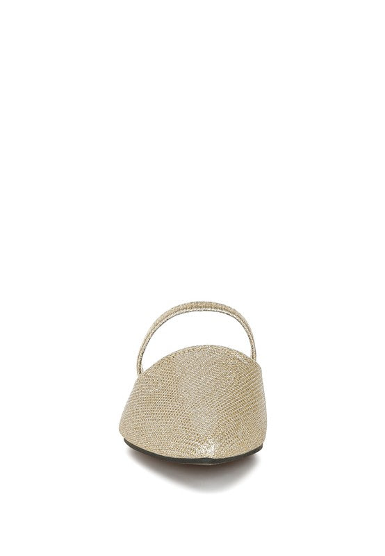 Twiggy Glitter Faux Leather Flat Mules - Tigbul's Variety Fashion Shop