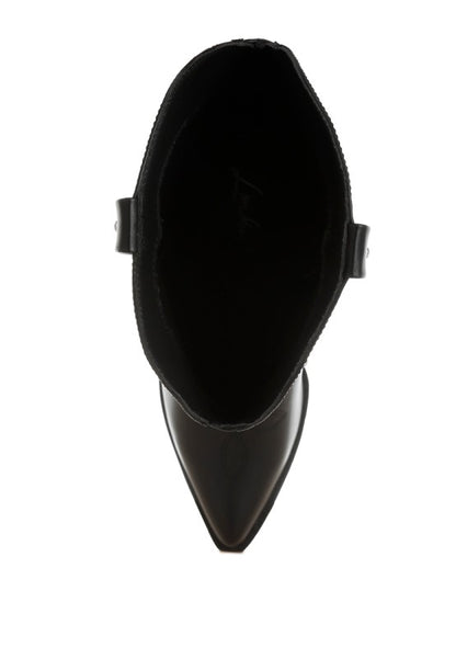 Dockery Studs Embellished Cowboy Boots - Tigbul's Variety Fashion Shop