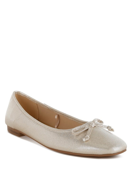 Agshin Metallic Ballet Flats - Tigbul's Variety Fashion Shop