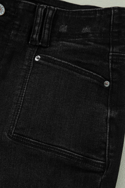 High-Waisted Wide-Leg Vintage Wash Jeans - Tigbul's Variety Fashion Shop