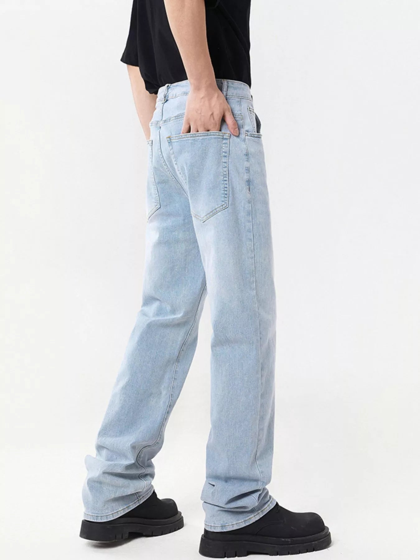 Men's Full Size Wide Leg Jeans Plus Size - Tigbul's Variety Fashion Shop