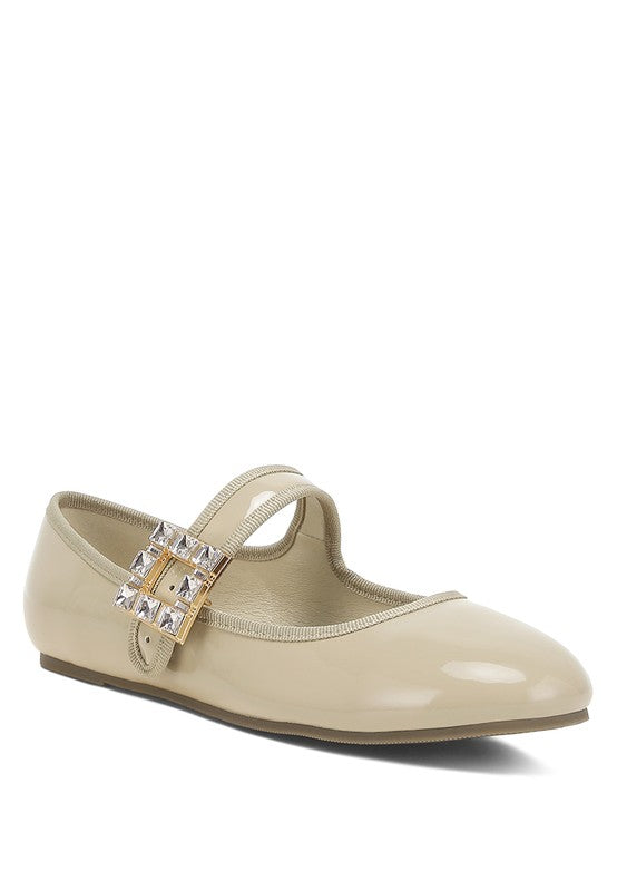 Upstage Brooch Mary Jane Sandals - Tigbul's Variety Fashion Shop